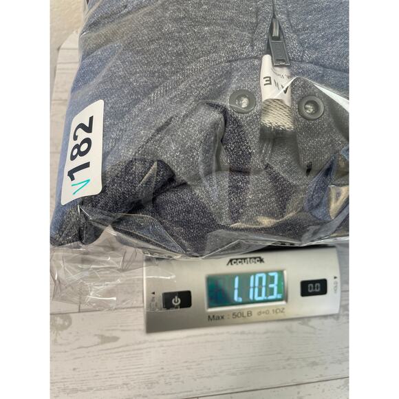 Everlane Mens Hooded Zip Up Heather Blue Sweater XL - Picture 10 of 10